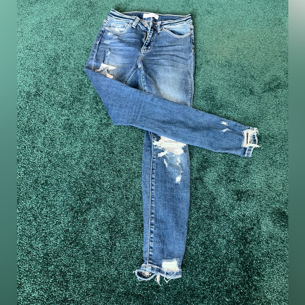 Flying Monkey skinny jeans, size 25, stretchy jeans
